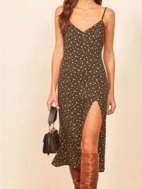 finnian knit dress Reformation Finnian Halter Dress In Black - 45% Off